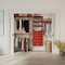 John Louis Home Solid Wood Reach-In Closet System with 5 Drawers Red Mahogany JLH-459 - alternate 1